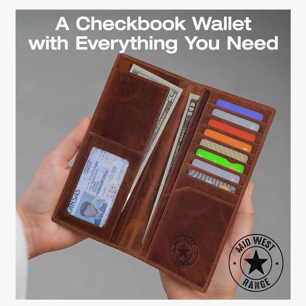 American Flag Long Wallet For Men with " IN GOD WE TRUST " - Picture 11 of 12